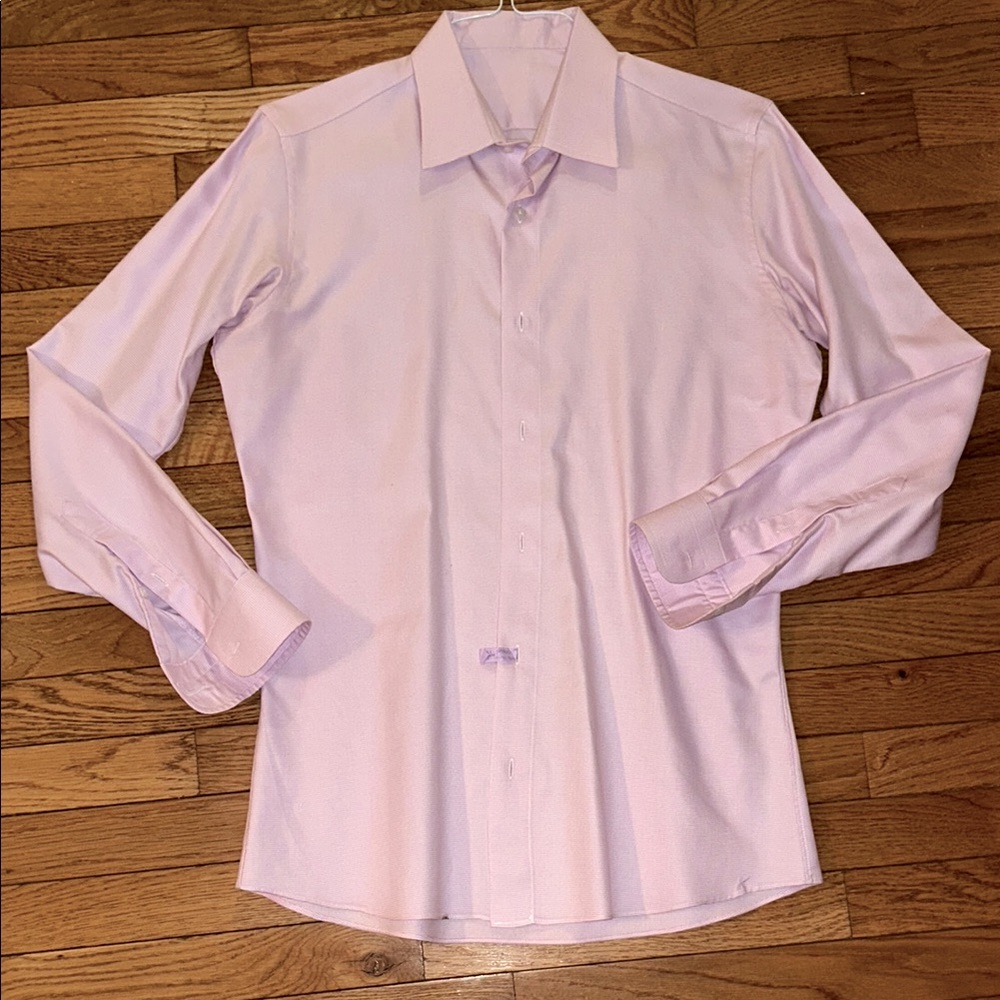SET OF Men's CUSTOM DRESS SHIRTS Pink and check Dress Shirt